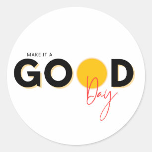 Rond Rouge Jaune Noir Faire Un Sticker Bon Jour