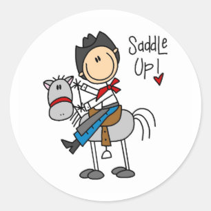 Rond Saddle Up ! Sticker à bascule pour cow-boy