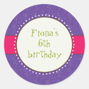 Rond Sassy Girl Sticker