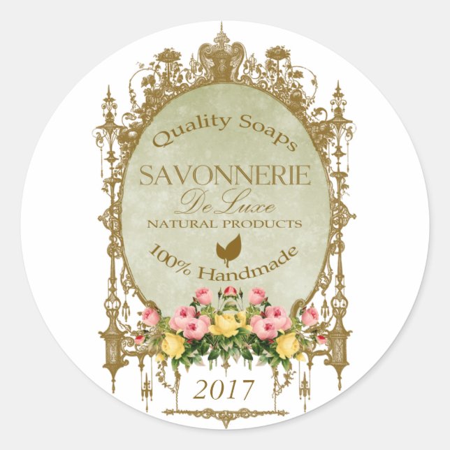 Rond SAVONNERIE ~ Sticker (Devant)