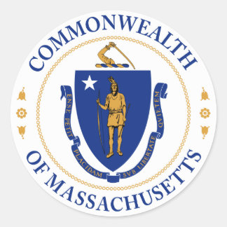Rond Sceau du Commonwealth du Massachusetts Sticker