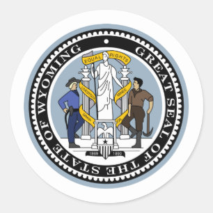 Rond Sceau Wyomingite, Sceau de Sticker Wyoming