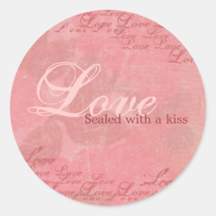 Rond Scellé avec un baiser - Love Sticker