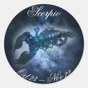 Rond Scorpio Horoscope Zodiac Astrologie Sticker