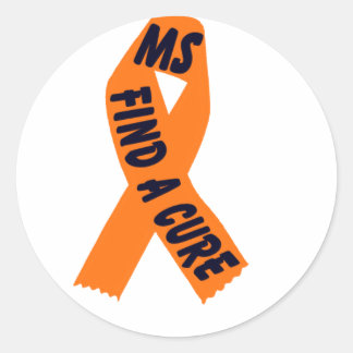 Rond Sensibilisation au ruban orange, Sticker
