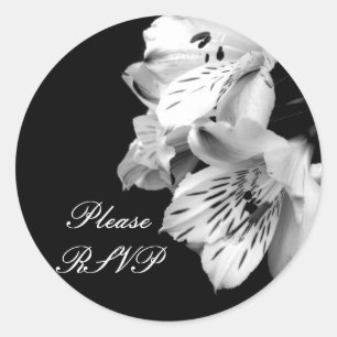 Rond S'il vous plaît RSVP Alstroemeria Lily Sticker