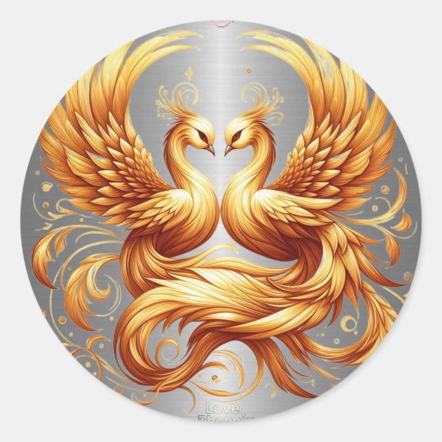 Rond Silver cool avec Sticker Pheonix Or (Devant)