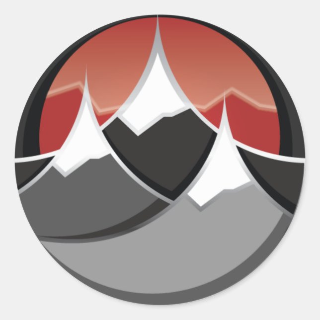 Rond Ski Life - Sticker (Devant)