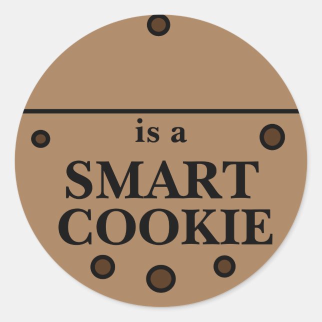 Rond Smart a Cookie Sticker (Devant)