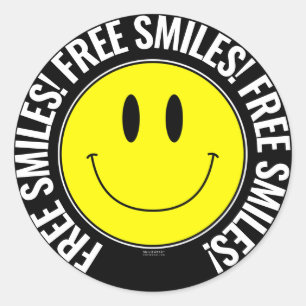 Rond Smily Smilie Sticker