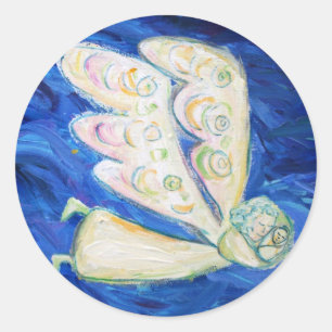 Rond Soin de l'Ange de l'Âme avec Bébé Ange Sticker 