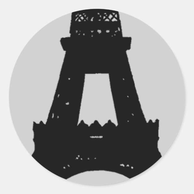 Rond Soirée à Paris Sticker (Devant)