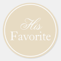 Son Sticker Mariage favori Beige Ivory Khaki