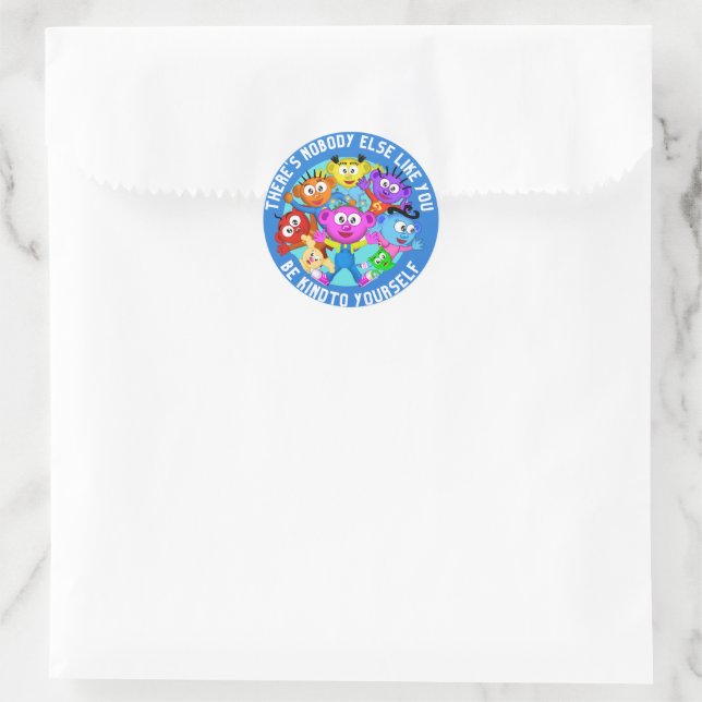 Rond Soyez Gentil À Votre Sticker /L'Équipage Peek-A-Bo (Sac)