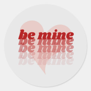 Rond Soyez le Sticker Coeur de Jour des Valentines