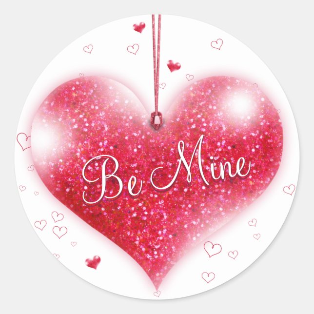 Rond Soyez le Sticker de la Saint-Valentin (Devant)