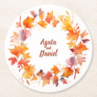 Rond Splash Autumn Water : Dessous de verre Mariages pe