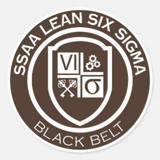 ROND SSAA BLACK BELT STICKER