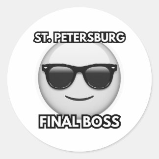 Rond St. Petersburg Final Boss Cool Emoji Sticker