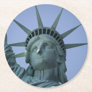 Rond Statue des dessous de verre de papier de liberté