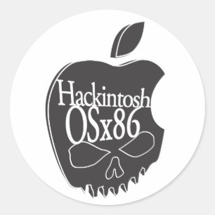 Rond Sticker 3D Logo Hackintosh OSx86