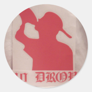 Rond Sticker 40 Drop Logo Vinyl