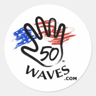 Rond Sticker 50 Vagues