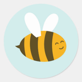 Rond Sticker à abeille mignonne