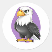 Sticker À Aigle Majestic - Dessin Gras Pour Enfant