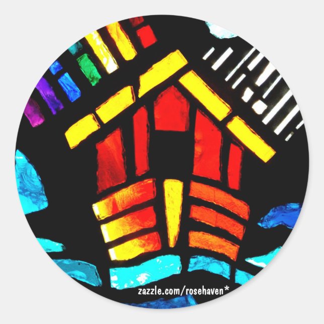 Rond Sticker à arche de Noah (Devant)