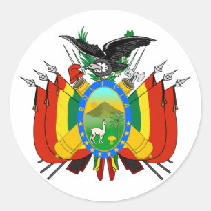 Rond Sticker à armoiries de Bolivie