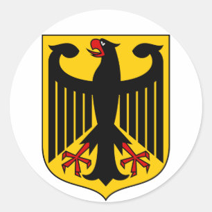 Rond Sticker à armoiries de l'Allemagne