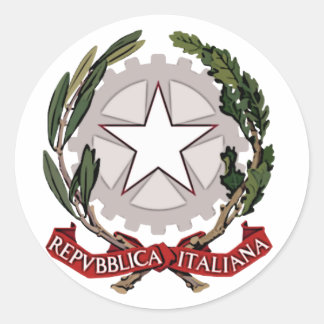 Rond Sticker à armoiries d'Italie