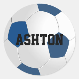 Rond Sticker à balle de football personnalisé