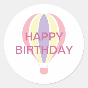 Rond Sticker à ballets d'anniversaire