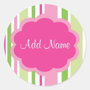 Rond Sticker à bande personnalisable pour fille cool