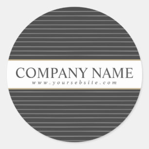 Rond Sticker à bandes noires personnalisées