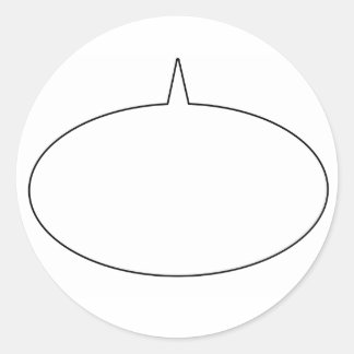 Rond Sticker à bulle de parler