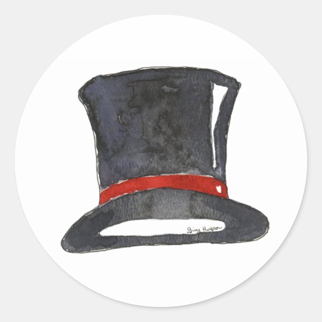 Rond Sticker à chapeau supérieur (Devant)