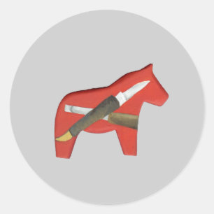 Rond Sticker à cheval pour sculpteur sur bois