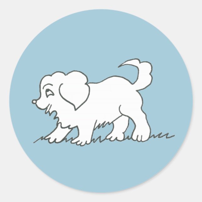 Rond Sticker à chiot (Devant)
