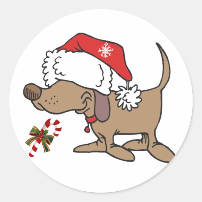 ROND STICKER À DIRE **MERCI NOËL** (Devant)