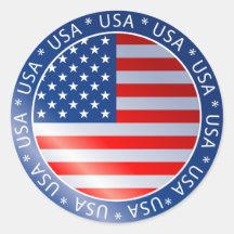 Sticker à drapeau américain