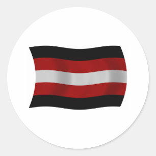 Rond Sticker à drapeau satanisme