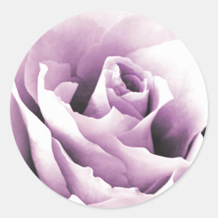 Rond Sticker à enveloppe Rose violet