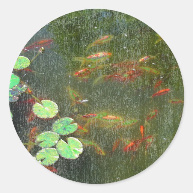 Rond Sticker à étang de poisson (Devant)