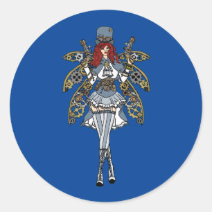 Rond Sticker à Féerie de vapeur