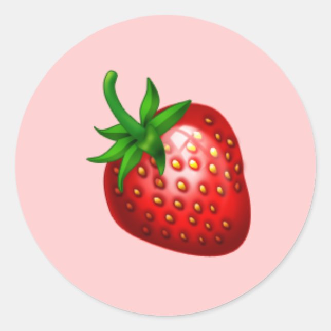Rond Sticker à grande fraise (Devant)