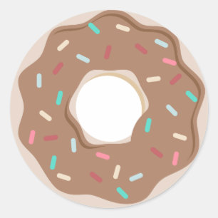 Rond Sticker à la crème au chocolat