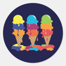 Sticker à la crème glacée